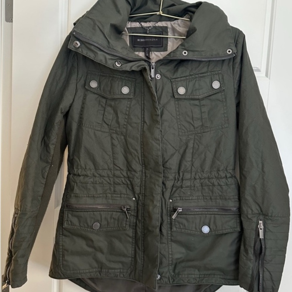 BCBGMAXAZRIA - Olive Green Insulated Jacket